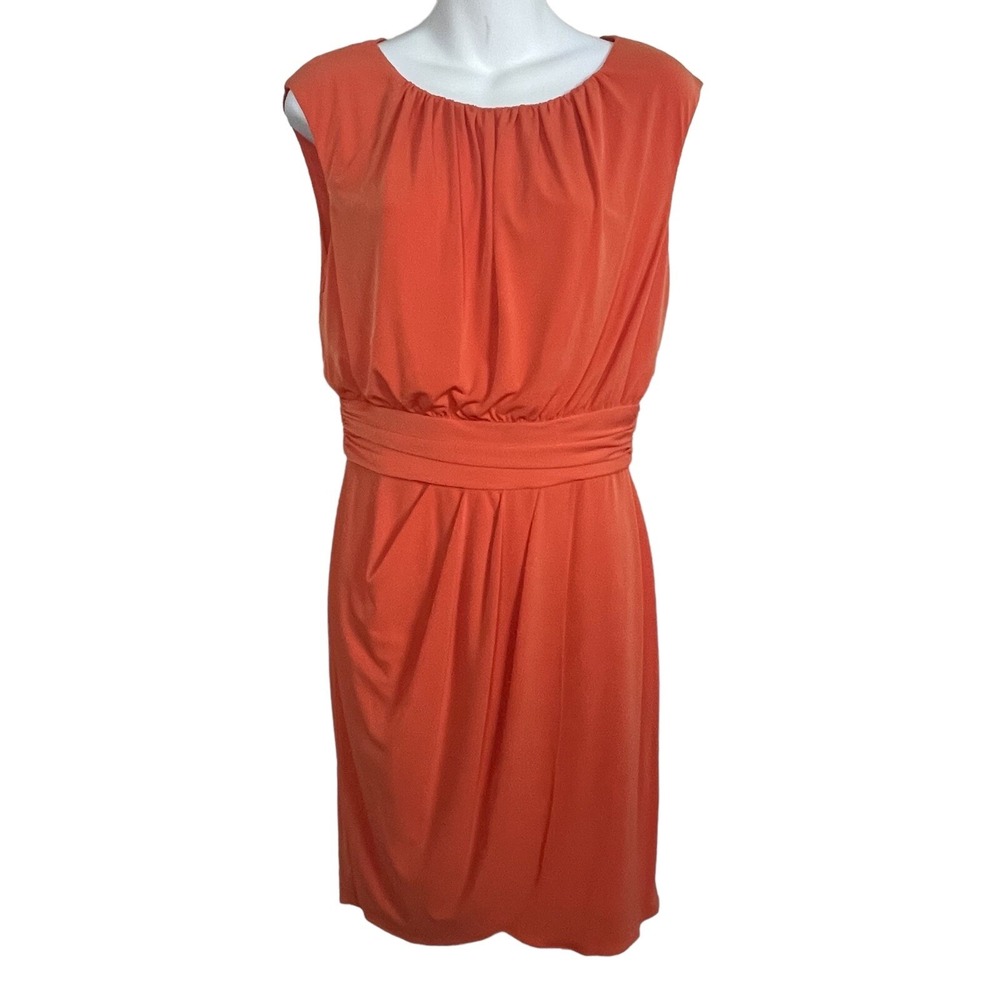 NWT Trina Turk Dress Size 6 Blouson Faux Wrap Jersey Open Back Cocktail Party